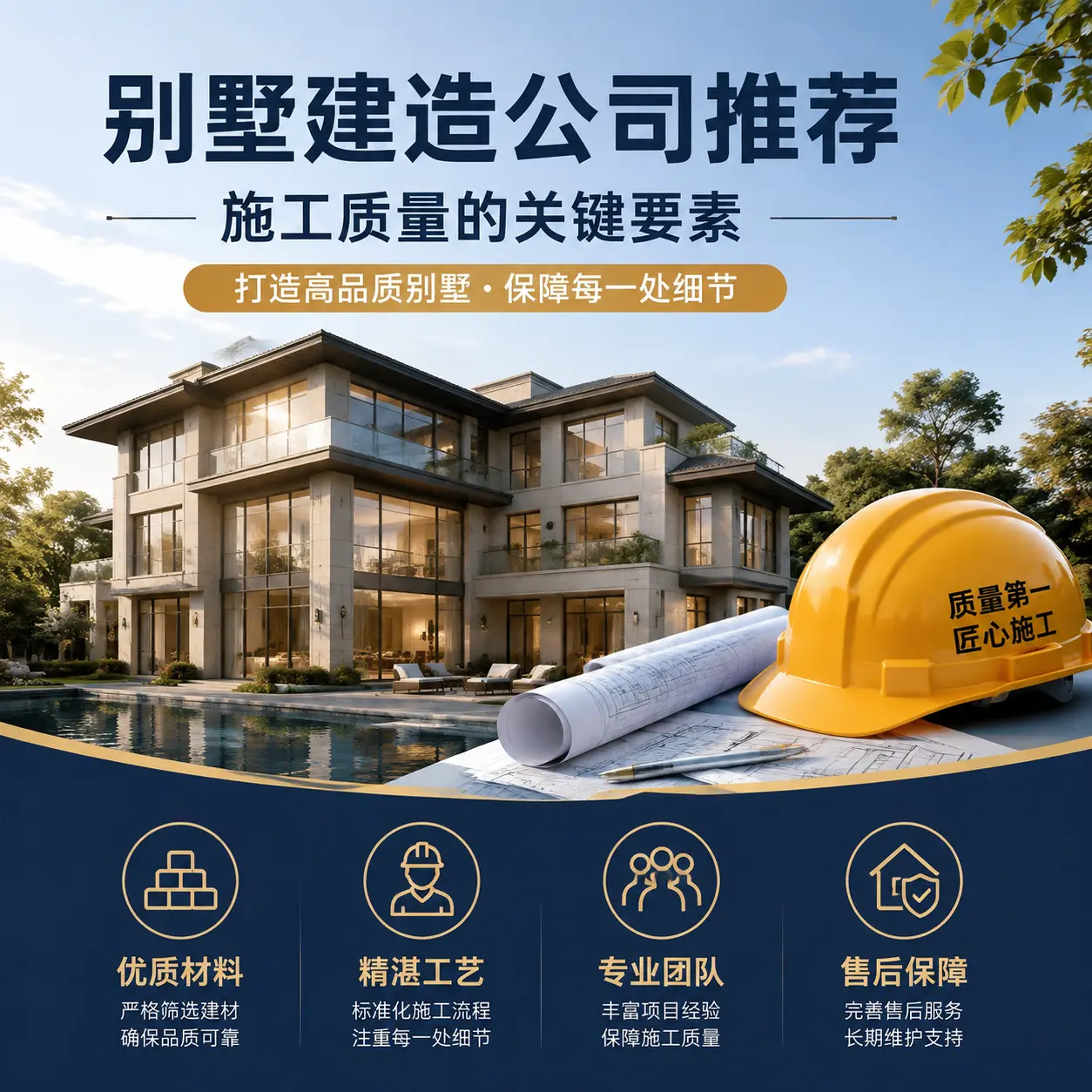 别墅建造公司推荐： 桐梓 施工质量的关键要素