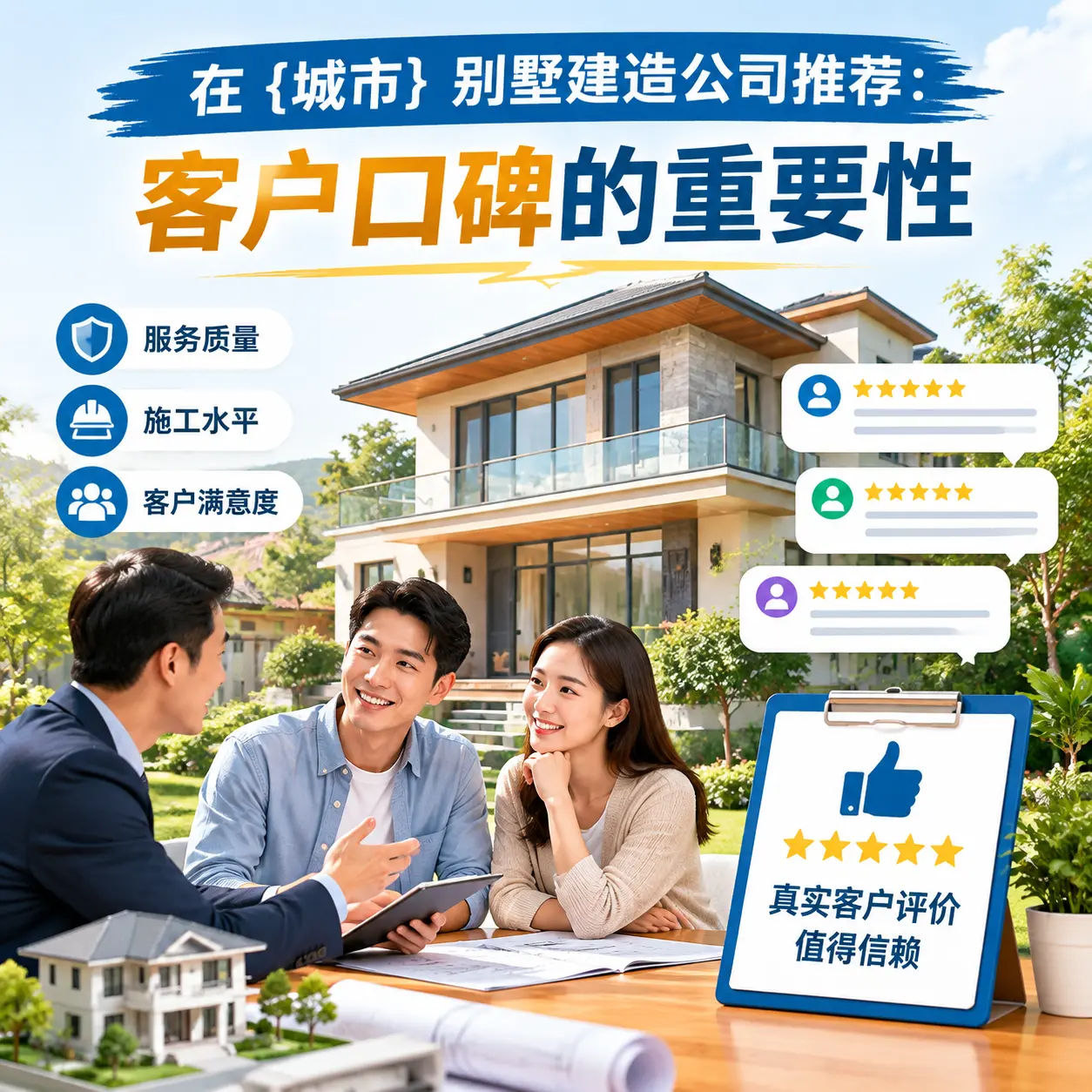 在 桐梓 别墅建造公司推荐:客户口碑的重要性