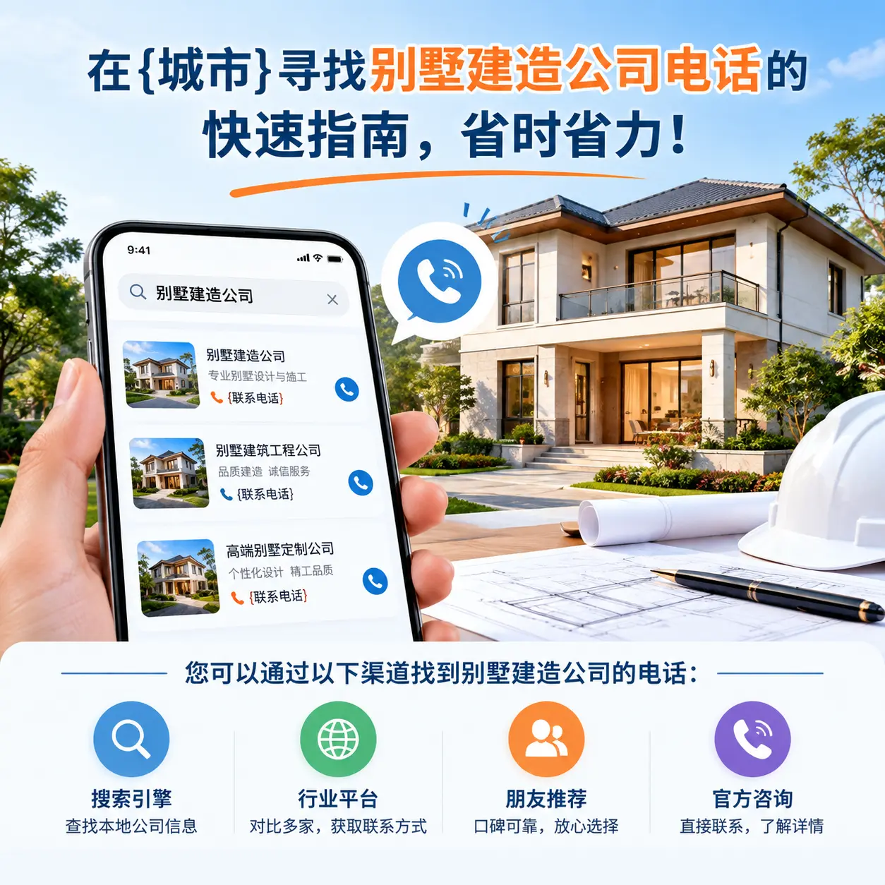 在桐梓寻找别墅建造公司电话的快速指南，省时省力！