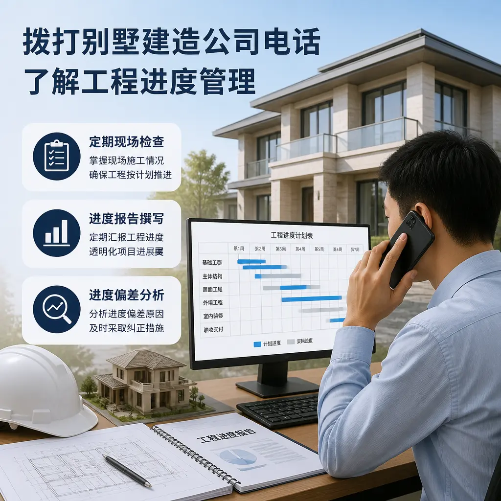 拨打桐梓别墅建造公司电话,了解工程进度管理